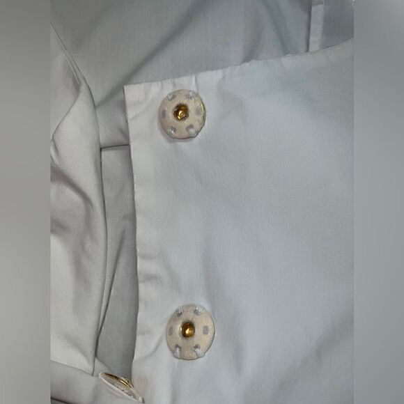 Prada White Bubble Mini Dress Blouse with Pockets - Picture 16 of 16